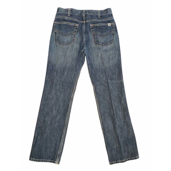 Carhartt Relaxed Fit Straight Leg Jeans Men’s 32x32 Blue Denim Work Pants 3920 - Picture 2 of 5